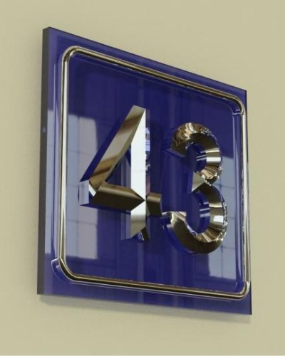 Kanı Numarası Krom Model 15 (3D)
